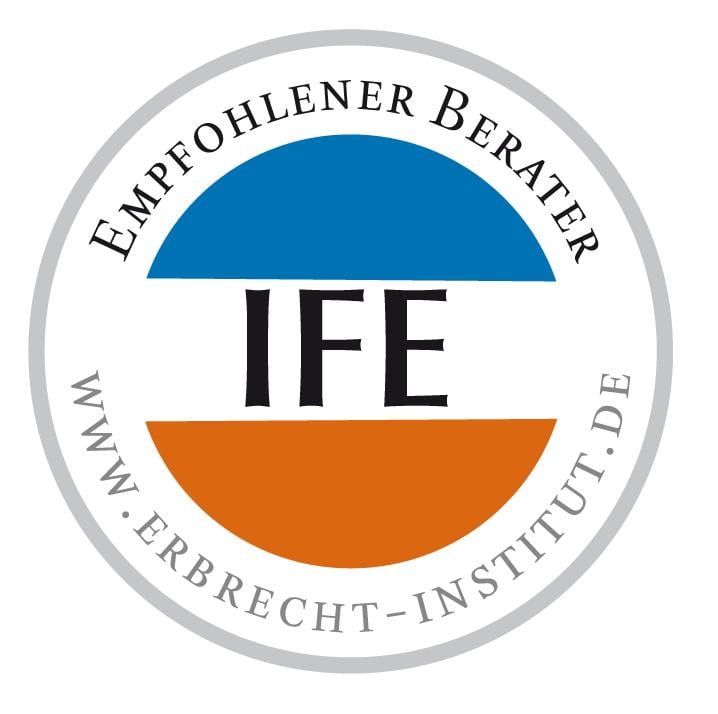 Empfohlener Berater und Mitglied des Institutes für Erbrecht e.V. 