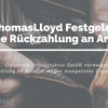ThomasLloyd Festzins - Keine Rückzahlung an Anleger nach Kündigung der Anlagen!